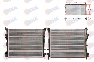 Su Radyatörü Renault Clıo-Kango 1.5cc       