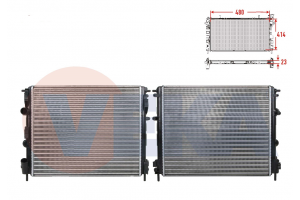 Su Radyatörü Renault Clıo-Logan 1.4cc 8V-1.5cc       